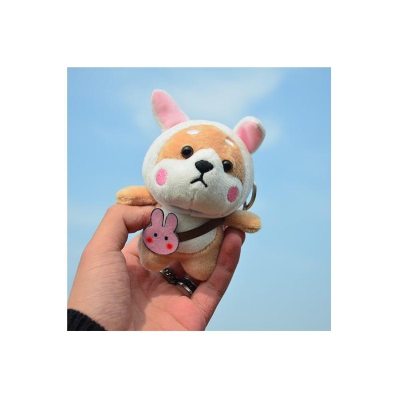 Cute Shiba Inu Plush Keychain Soft Mini Dog Toy Bag Accessory StyleF
