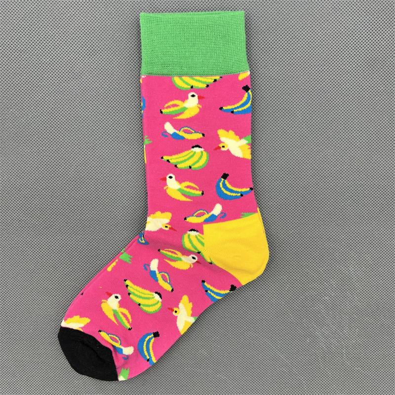 Happy Socks Women's Unisex Combed Cotton Sock Cherry Strawberry