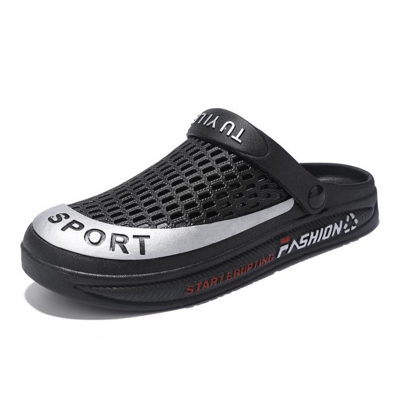 Men's Odor-Resistant Non-Slip Dual-Use Clogs and Sandals with Thick Soles for Outdoor and Beach Wear