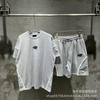 European and American Trendy Brand Sy Hip-hop Street Trend Loose Round Neck Short-sleeved T-shirt Casual Shorts Suit Men