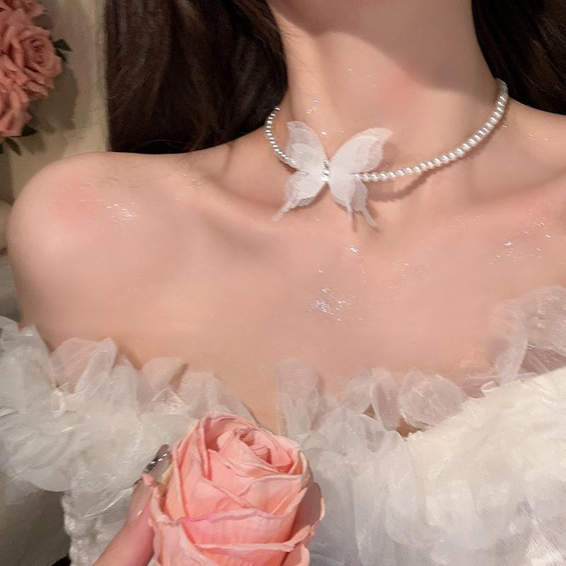 Spicy Girl Tassel Pearl Necklace: Elegant, Versatile Clavicle Jewelry for Women