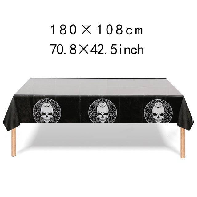 Halloween Character Waterproof PE Tablecloth for Indoor Party Decoration