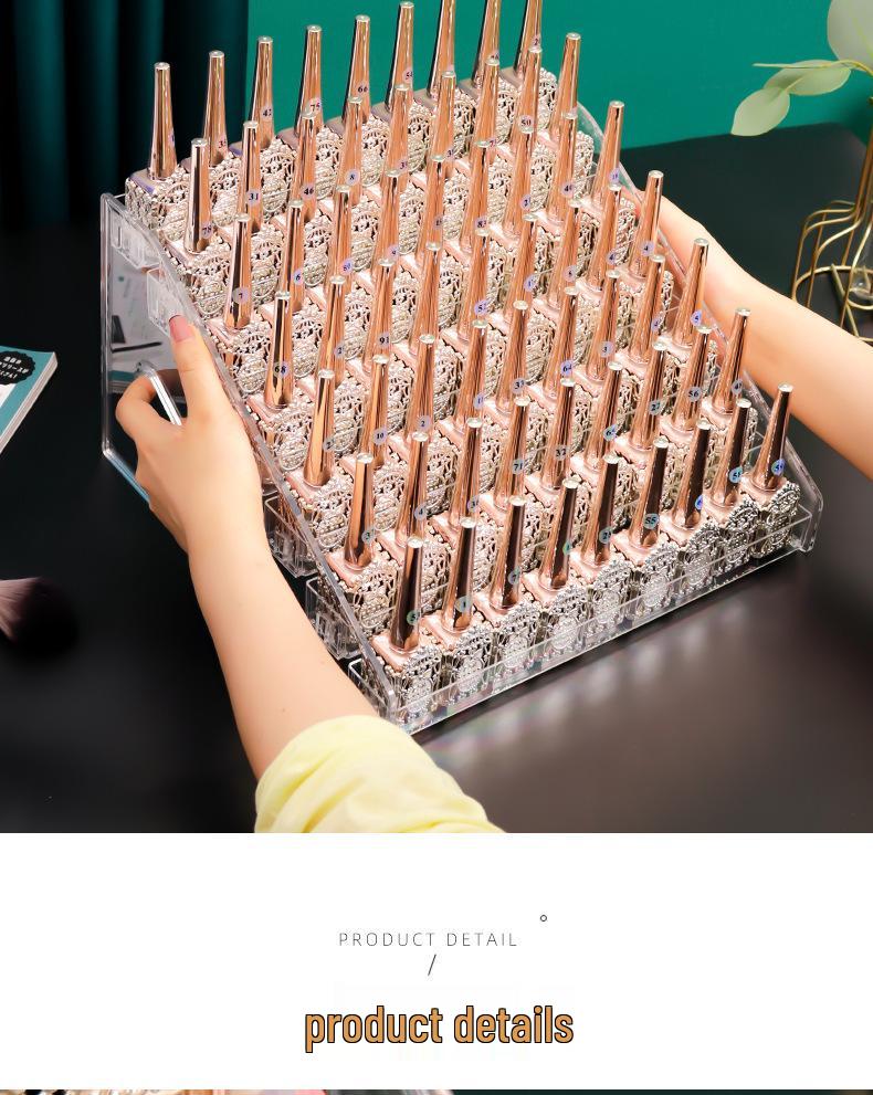 Acrylic Organizer Stand for Nail Polish, Perfume, Lipstick, Essential Oils, and Cosmetics