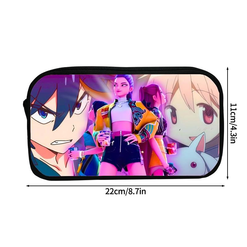Dämonenjäger Federmäppchen Aufbewahrungstasche Cartoon Kpop D-Demon H Mädchen Federmäppchen Stifttaschen für Schüler Schreibtischzubehör