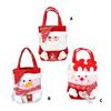 Durable Knitted Christmas Treat Bags Holiday Party Supplies Christmas Gift Bags with Festival Cartoon Illustrations