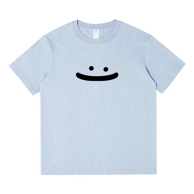 Short-sleeved Men's Summer Students Korean Version of The Casual Loose Round Neck Yankee Printing Wild Harajuku Wind Tops Trend Women