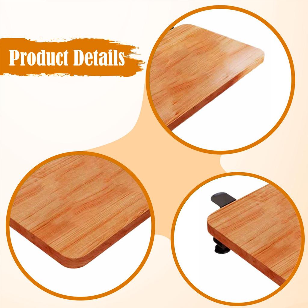 Desk Extender Tray Clamp on Foldable Desk Extender Board Keyboard Tray Easy Installation