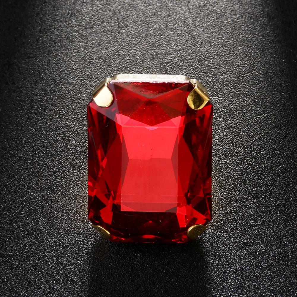 Nuovo Anello Quadrato Minimalista Anello Regolabile Gioielli Accessori da Donna di Alta Gamma