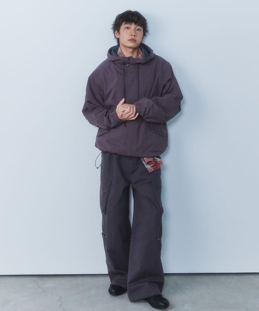 Cgp Vintage Hooded Field Jacket - Purple