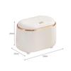 Pressing Small Desktop Garbage Can Countertop Trash Bin Anti Slip Leg Practical Convenient Removable for Table Bedroom Office
