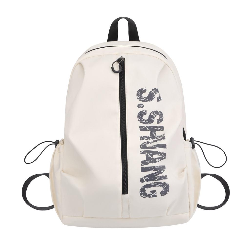 New High School Students High Value Trendy Cool Schoolbag Female Personality Letter Printing Backpack Lightweight Foreign Style Backpack