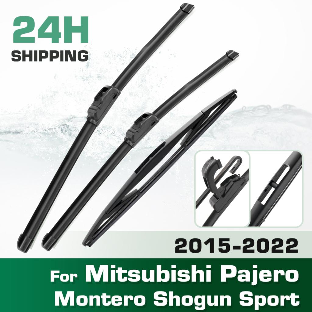 For Mitsubishi Pajero Montero Shogun Sport 2015-2022 Wiper Front & Rear Wiper Blades Windshield Windscreen Window 22"+18"+10