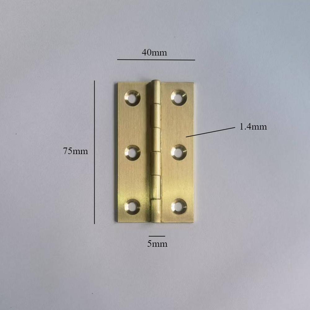 10 Pcs/Bag Brushed & Sealed Brass Hinges Jewelry Box Door Kitchen Cabinet Door Copper Hinges Small Box Exquisite Hinges