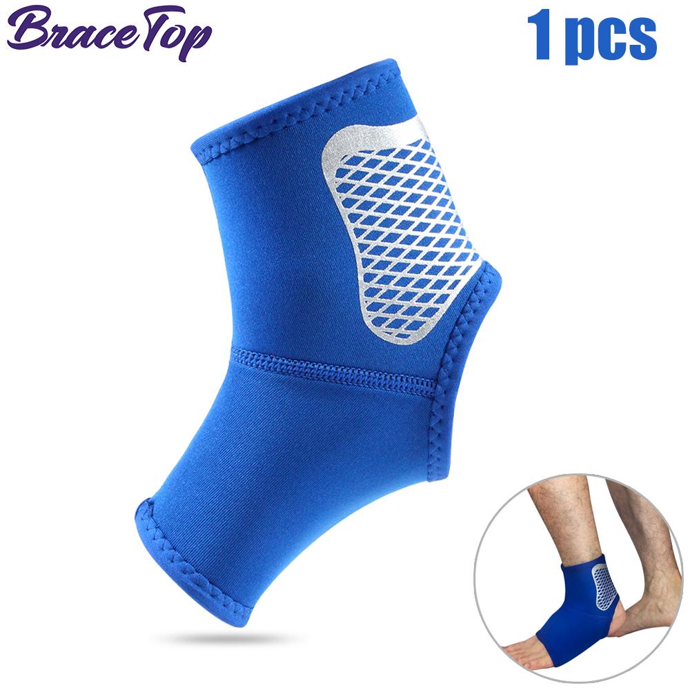 Bracetop Sports Ankle Support Brace Elastic High Protect Guard Band for Men Women Running Basketball Fitness