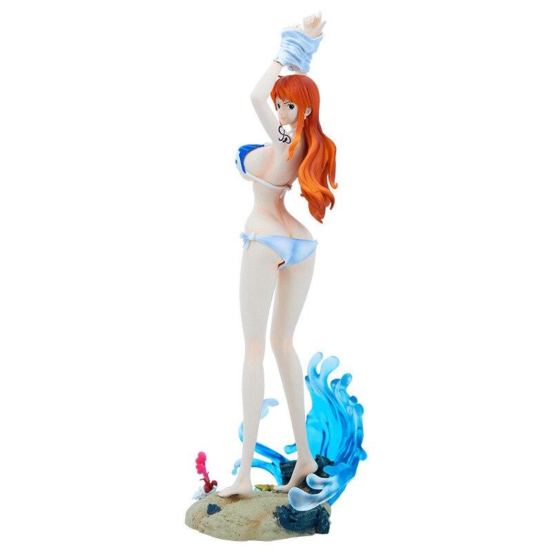 ONE PIECE GK Sexy Figure 18+ Adult Swimsuit Nami Figurine 34.5cm Big Size Waves Bikini Anime Girl Figuring