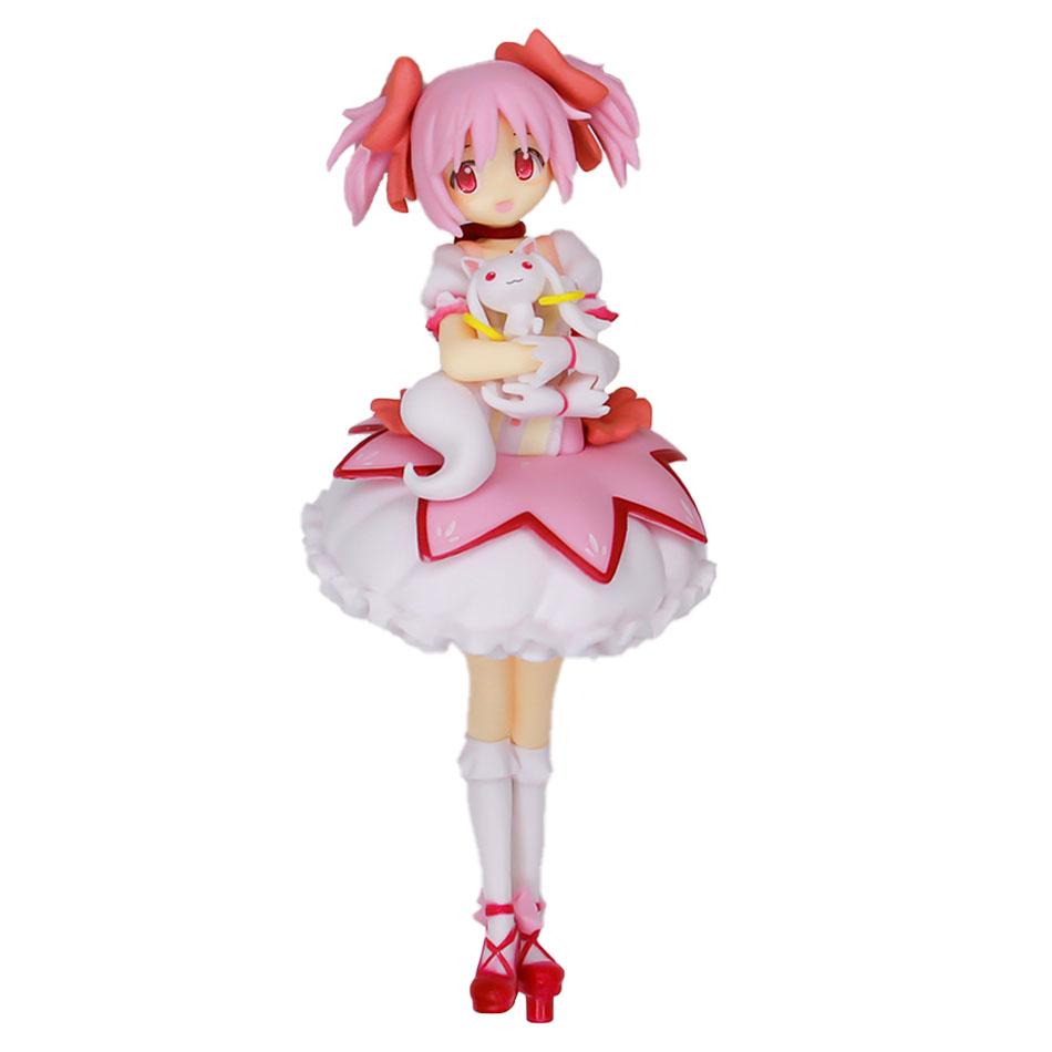 

17-23Cm Puella Magi Madoka Magica Aniem Figure Kaname Madoka Action Figure Magic Girl Model Decor Statue Dolls Toys Sf Gifts (As shown-11574)-
