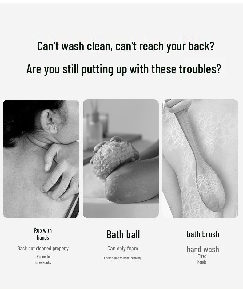 Multifunktionale wasserdichte elektrische Badebürste: Körpermassagegerät & Peeling-Schlammentferner