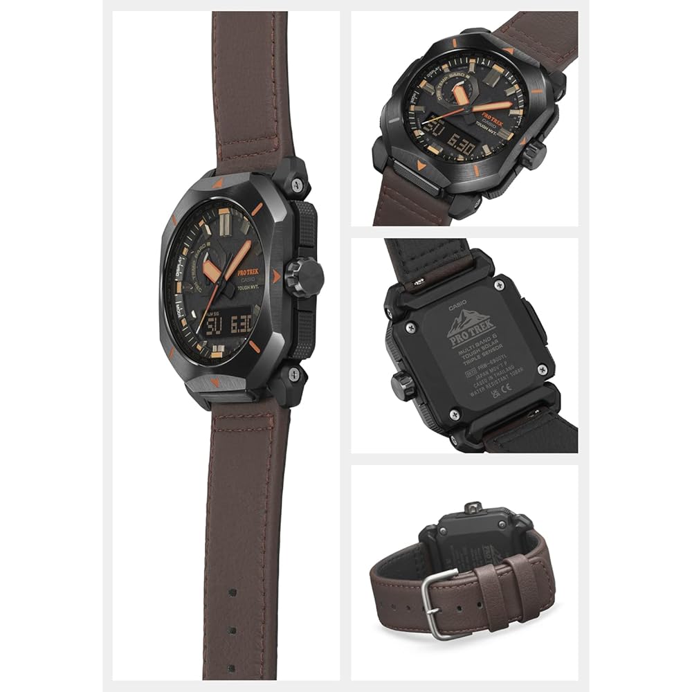 Casio Pro Trek PRW-6900YL-5JF Men's Solar Radio Watch Brown Biomass Plastic