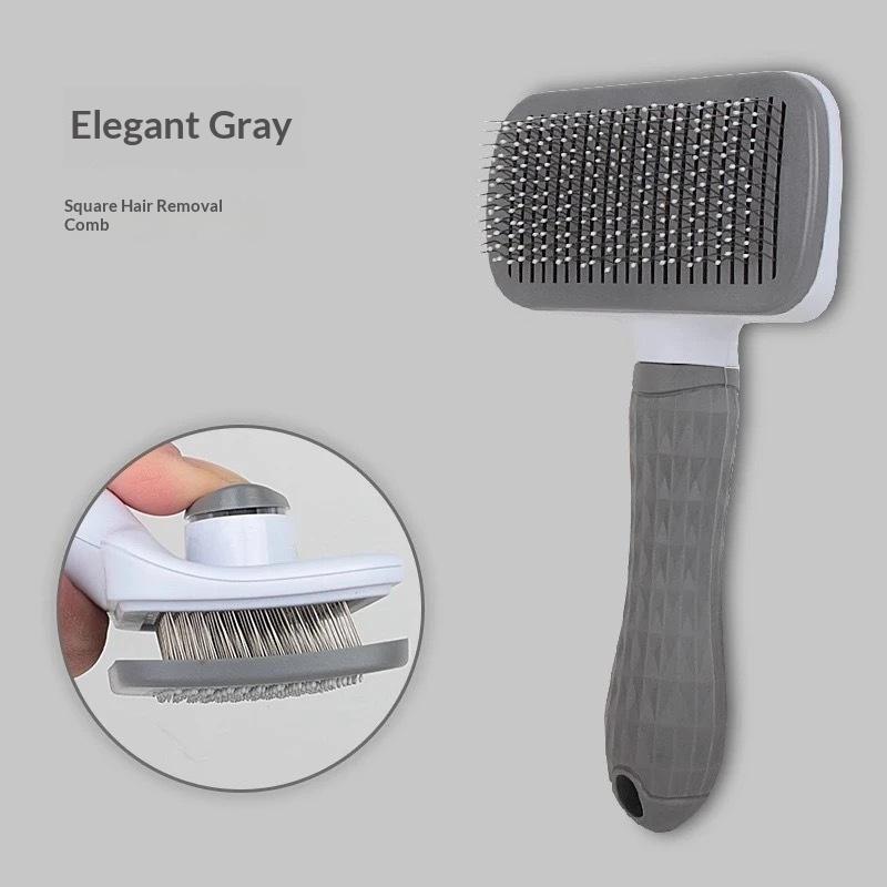 Self Cleaning Pet Grooming Brush Reduce Household Shedding Hair Remover Comb for Dogs Cats Pet Owners