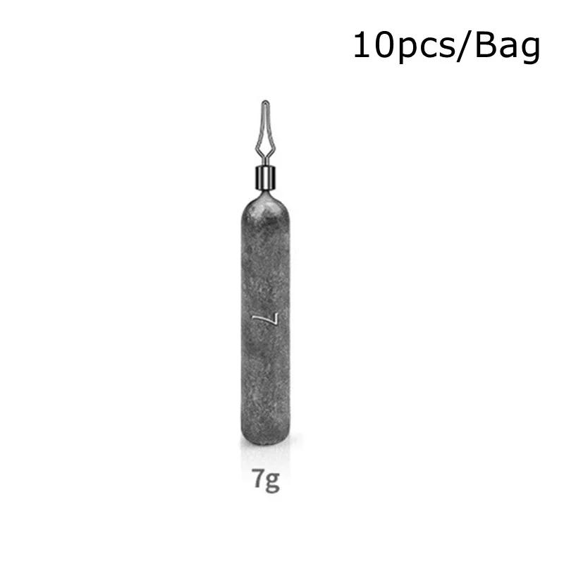 10pcs/lot Fishing Weight Sinkers 3.5g 5g 7g 10g 14g 20g Soft Bait Sinker Bass Fishing Tackle Accessories