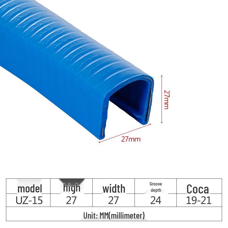 U-Shaped Rubber Edge Protector for Sheet Metal and Glass