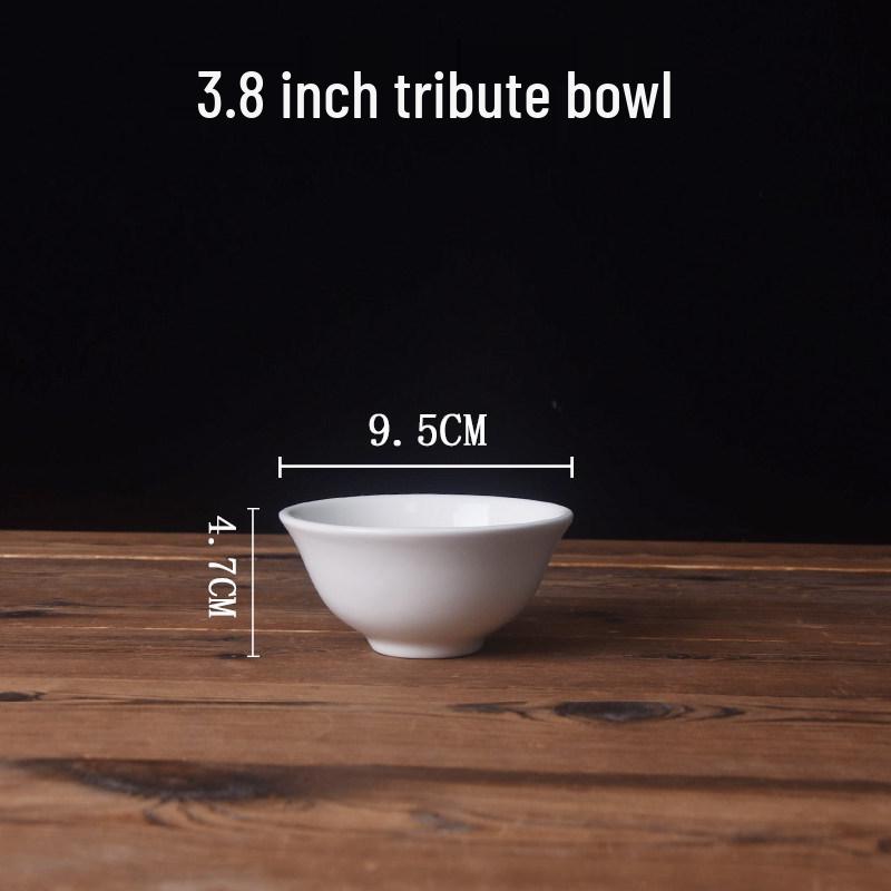 Pure White Ceramic Bowl: 6.7 to 8.9 , Microwaveable, Ideal for Soup, Salad, Rice, Noodles, and Serving.