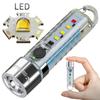 LED SMD Mini Flashlight Rechargeable Pocket Flashlight with Clip Handheld Flashlight Luminous for Camping Hiking Emergency