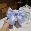Large Bow Hair Clip for Ponytails - Double Clip for Women & Kids