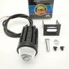 Motorcycle Dual LED Spotlight - Super Bright Steel Lens Headlight