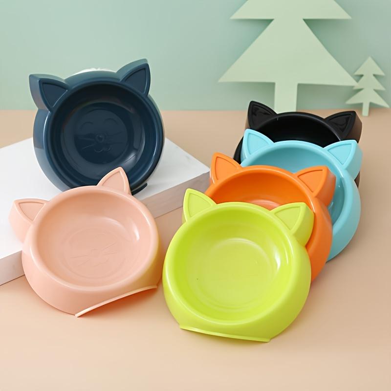 Cute Cat-Shaped Pet Feeding Bowl for Dogs and Cats - Non-Slip Base, Easy To Clean, Perfect for Small To Medium Pets