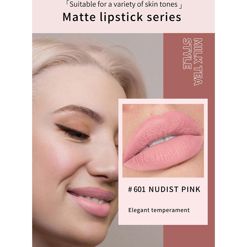 12 Colors Matte Waterproof Velvet Nude Lipstick Sexy Red Brown Pigments Makeup Long Lasting Profissional