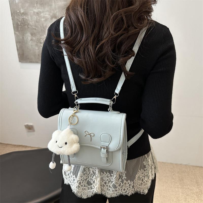 Stylish And Versatile 2024 Retro Korean College Dual Shoulder Bag For Everyday Use