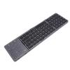 Portable Foldable Keyboard with Touchpad Rechargeable Bluetooth Travel Keyboard for Smartphones Tablets Laptops