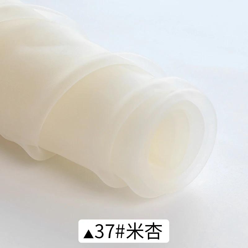 1m/2m/5m Soft Organza Mesh Fabric Making Wedding Dresses Curtain Scene Decoration Handmake DIY Sewing Fabrics TJ0031