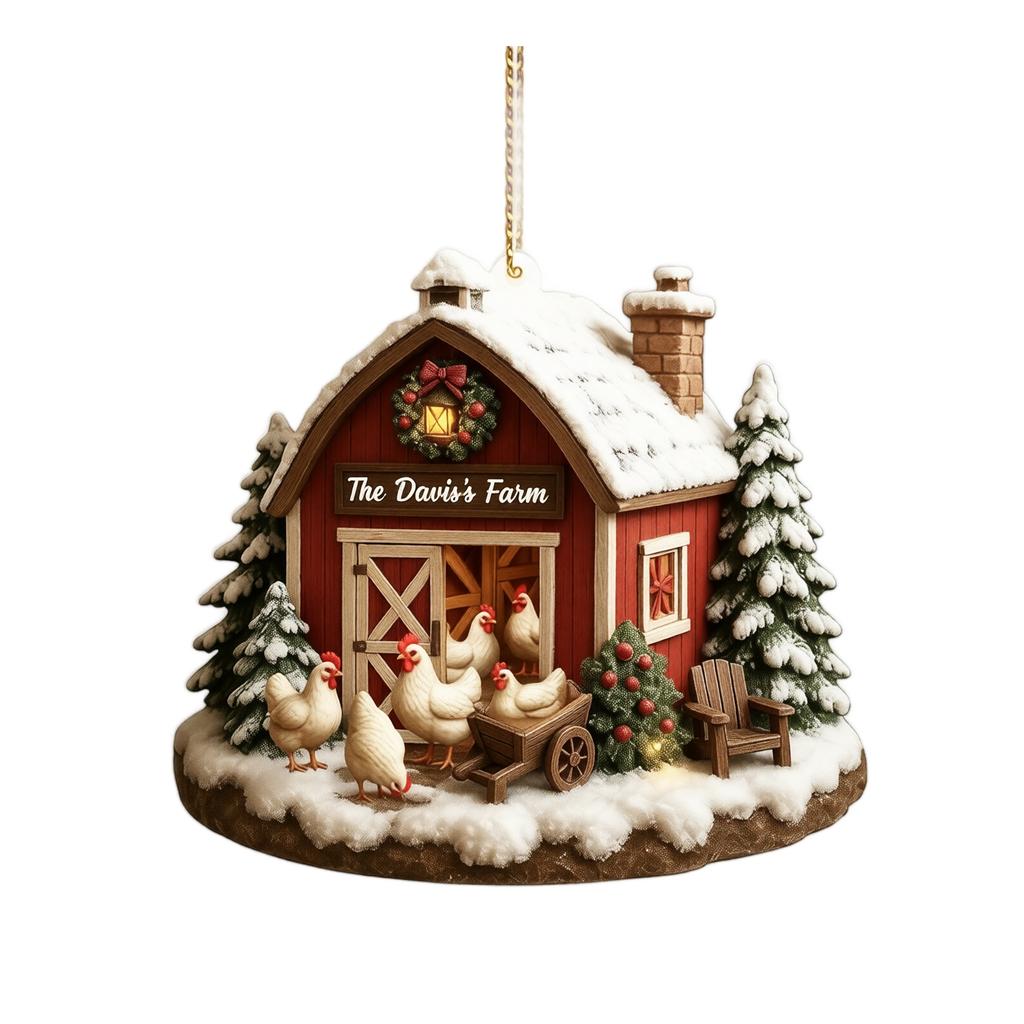 Christmas Animal and Acrylic Hanging Ornament, Christmas Decoration