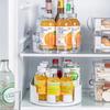 1pc Refrigerator Rotation Storage Rack Kitchen Drinks Seasoning Storage Shelf Refrigerator Rotating Tray Kitchens accessories