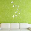 11Pcs Peace Dove Bird Shaped Acrylic Gold Sliver Mirror Stickers Wall Sticker Home Decoration Bedroom Living Room Decor