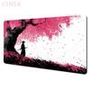 Japanese Samurai And Cherry Blossom Mouse Pad Desk Mat Gaming Mat Rubber AntiSlip Desk Accessories Suitable For Office And Game