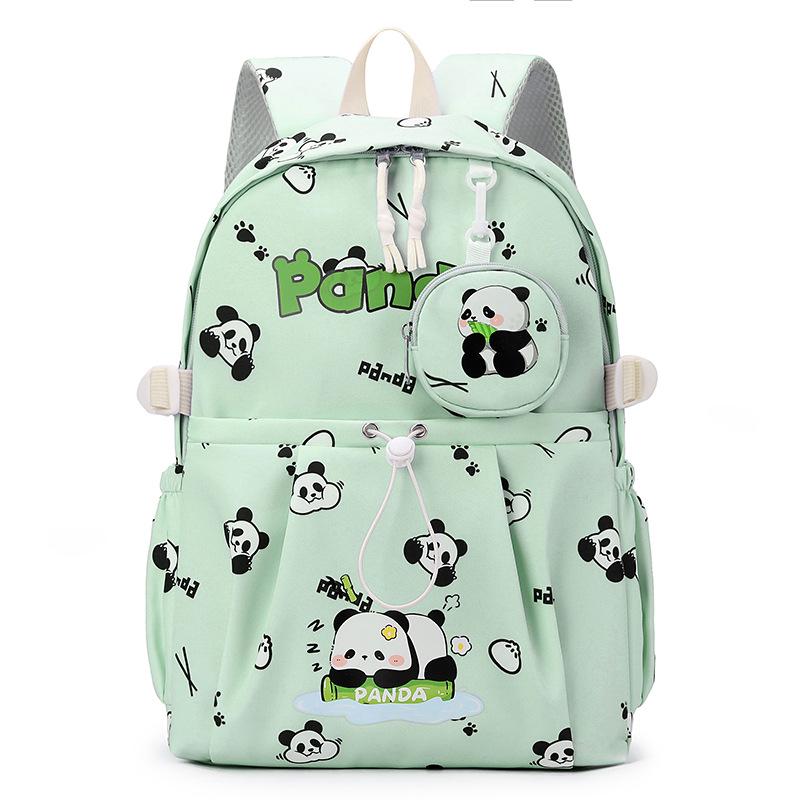Cartoon Panda Waterproof Backpack - Large Capacity for Middle & High School Girls