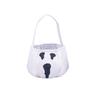 Non-woven Fabric Trick-Or-Treat Candy Basket White Snack Storage Bag Halloween Candy Bucket  Party