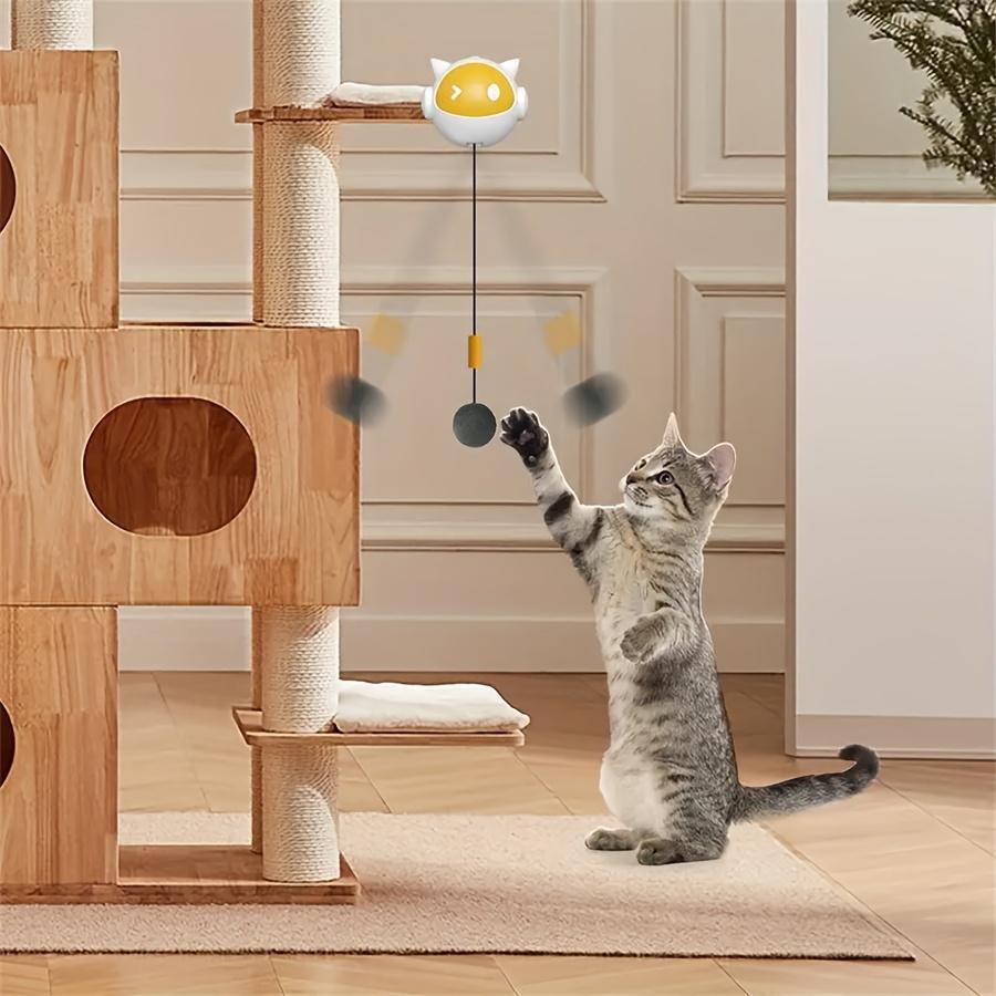 Cat Teaser Ball, Bite-Resistant Self-Amusement Cat Toy for Multiple Cats in Family Interaction Training and Boredom Relief, Suitable for Kittens