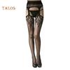 TAP Collants à bretelles en dentelle résille sans entrejambe collants extensibles