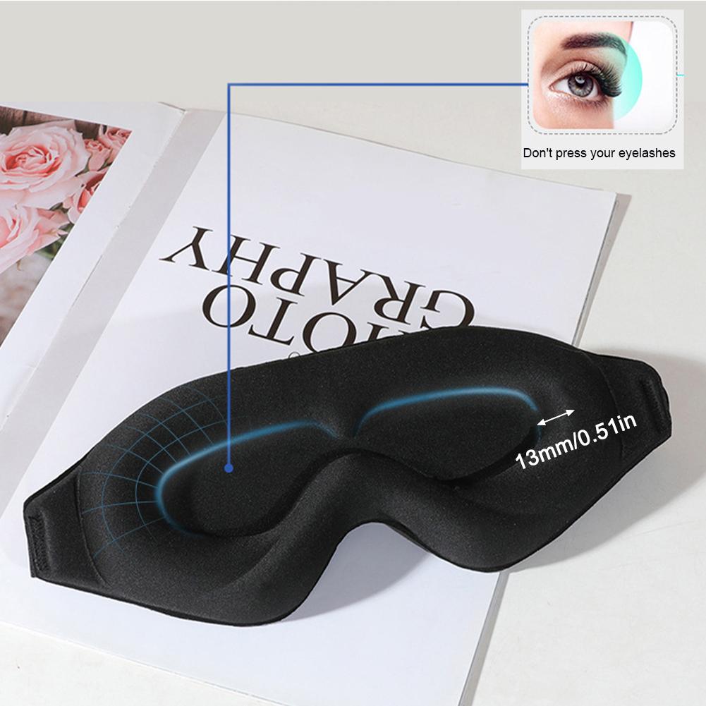 3D Göz Maskesi Uyku Özel Hafif Gölge Nefes Alabilir Yatakhane Uyku Cihazı Basınç Göz Erkekler Kadınlar Öğle Yemeği Molası Göz Maskesi