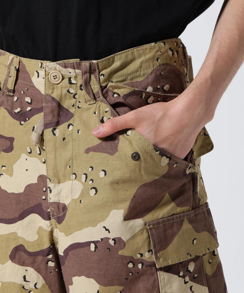 AVIREX M-65 FATIGUE SHORT PANTS S 783-2913007 Khaki Camo