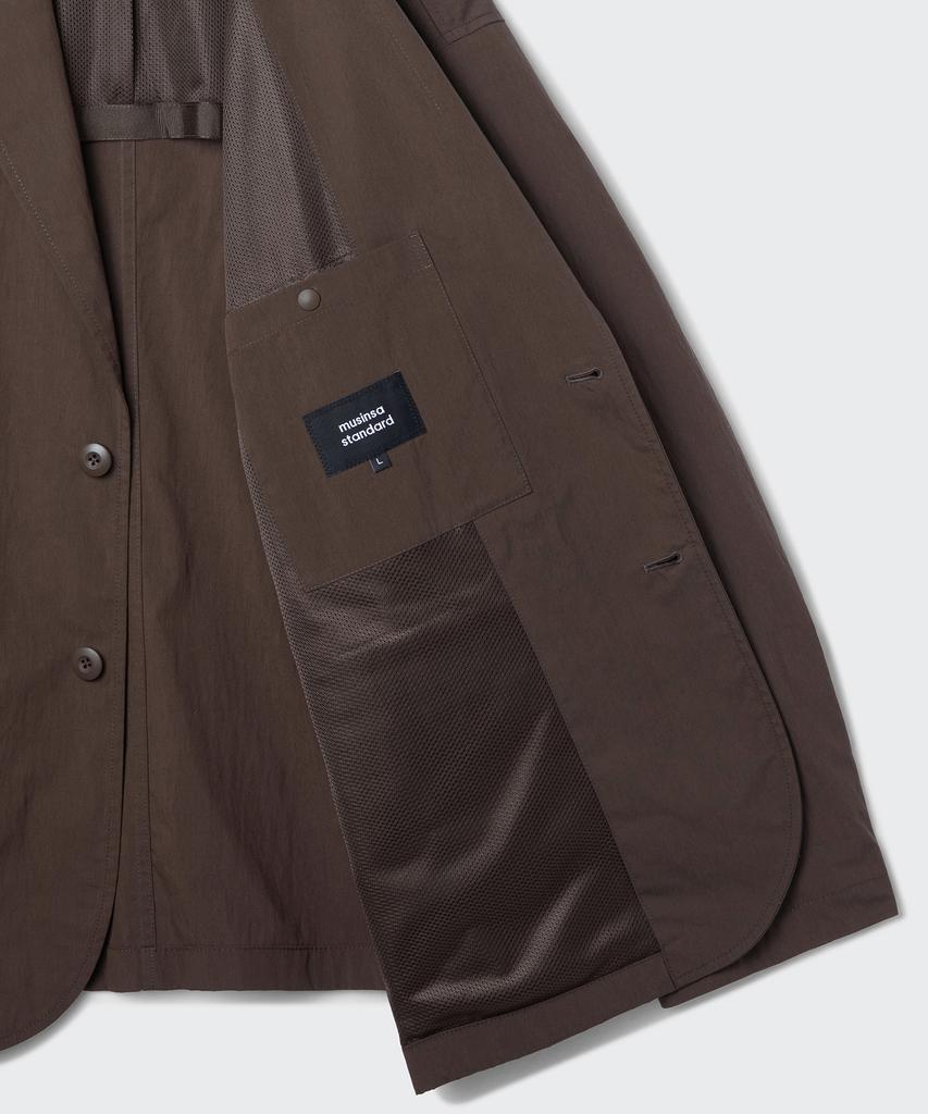Musinsa Standard [City Leisure] Cn Loose Fit Blazer [Baroque Brown]