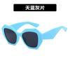 New Fashion Irregular Large Frame White Sunglasses Men's and Women's Brand Candy Color Glasses UV400 Eyewear Outdoor Goggles