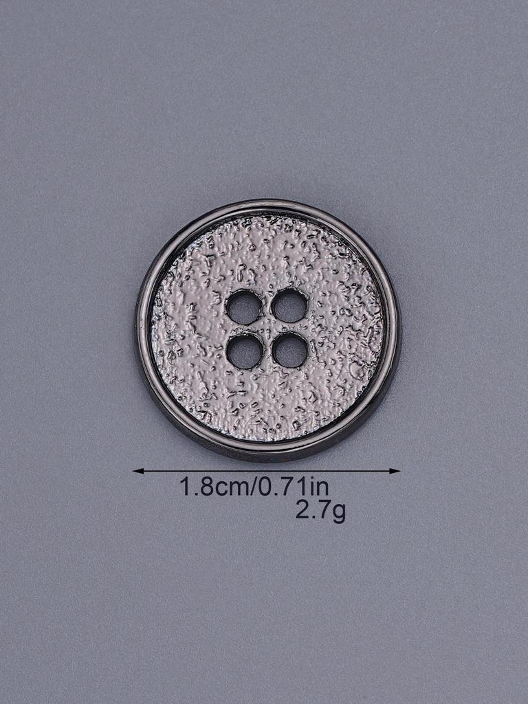 Four-Hole Zinc Alloy Hand-Sewn Metal Button - High-End, Exquisite & Versatile