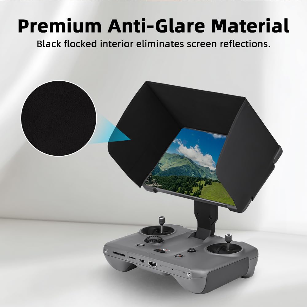 Taoricup Hood Sun Visor for DJI Mavic 4 Pro, Protective Case for DJI RC Pro 2, Light Shield, and Remote Control Accessories