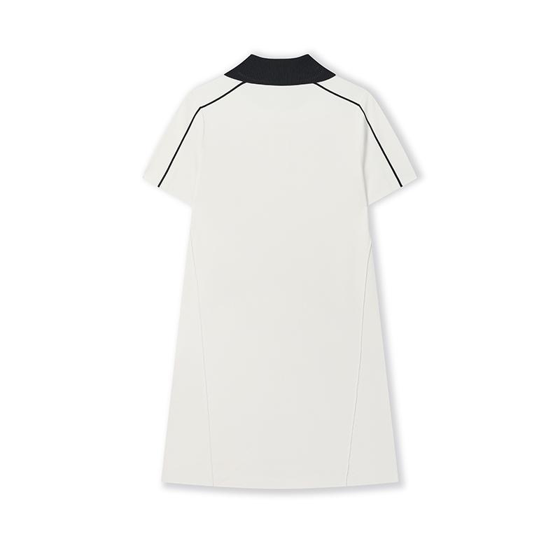 New FILA ORIGINALE Short Sleeved Dress Women's Cloud White F11W529306FWT