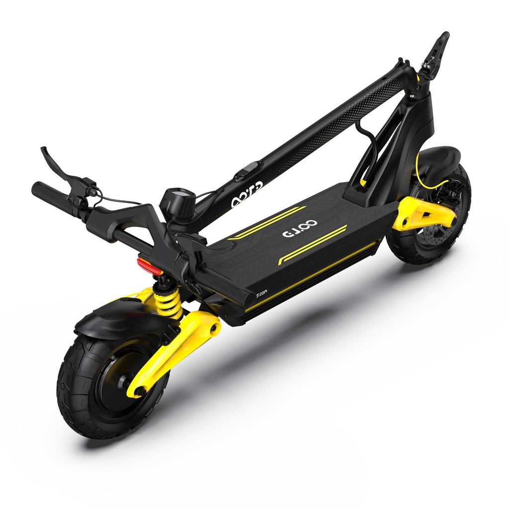 OOTD S10 1400W(Vrchol) Elektrická koloběžka pro dospělé 48V 20Ah, 55km/h, dojezd 70km, 10" pneumatiky, duální tlumiče, kotoučové brzdy, ovládání aplikací, IPX4